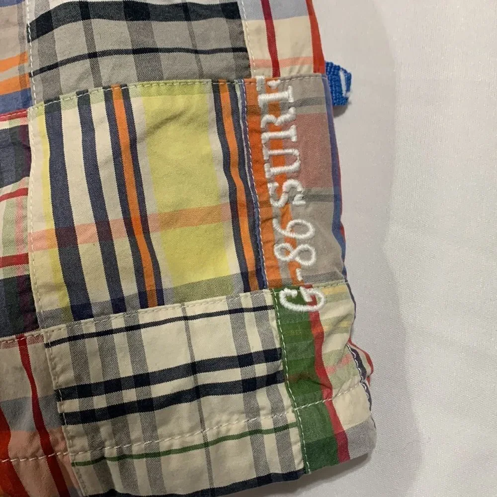 🟢3 for $20—-GAP Kids Patchwork Swim Shorts board shorts Elastic drawstring Waist